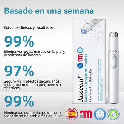 𝐉𝐚𝐬𝐬𝐞𝐞𝐦® Lápiz Láser de Grado Médico 🎁🎁 (Tecnología Láser de Dióxido de Carbono – Eficaz para Eliminar Lunares, Verrugas, Excesos de Piel, Manchas de Pigmentación y Otros Defectos de la Piel)