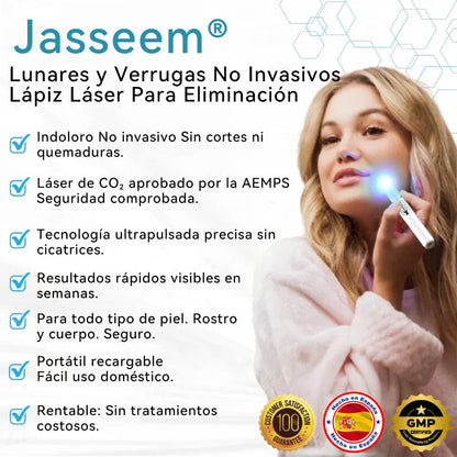 𝐉𝐚𝐬𝐬𝐞𝐞𝐦® Lápiz Láser de Grado Médico 🎁🎁 (Tecnología Láser de Dióxido de Carbono – Eficaz para Eliminar Lunares, Verrugas, Excesos de Piel, Manchas de Pigmentación y Otros Defectos de la Piel)